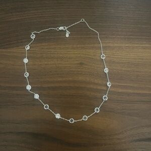 CLEMENCE NECKLACE IN 7.50 CTS LAB WHITE SAPPHIRE